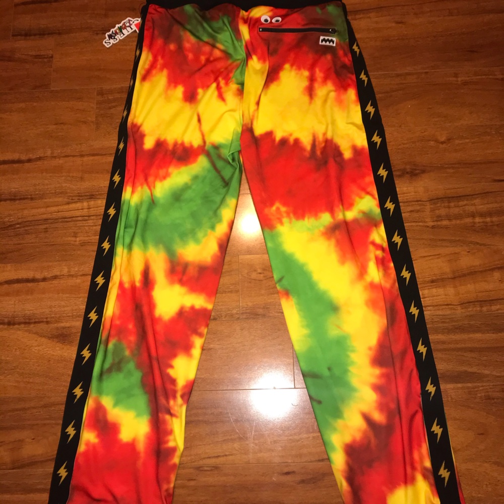GUESS X J.Balvin tie dye track pants